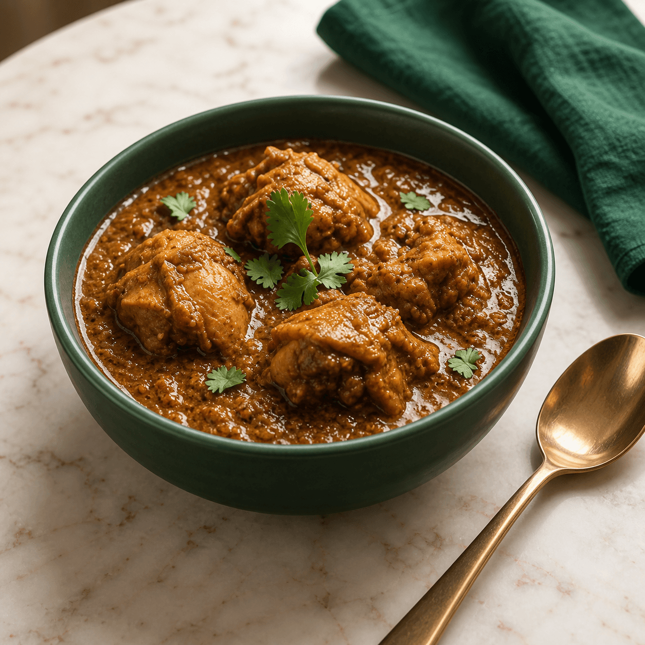 Chicken Masala, AI-generated illustrative serving image