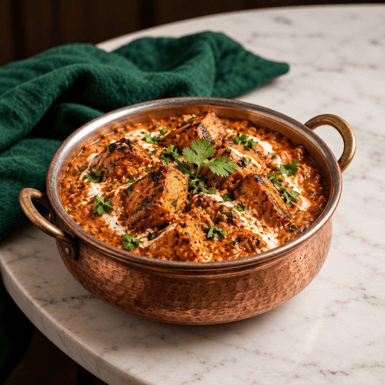 Soya Tikka Masala, AI-generated illustrative serving image