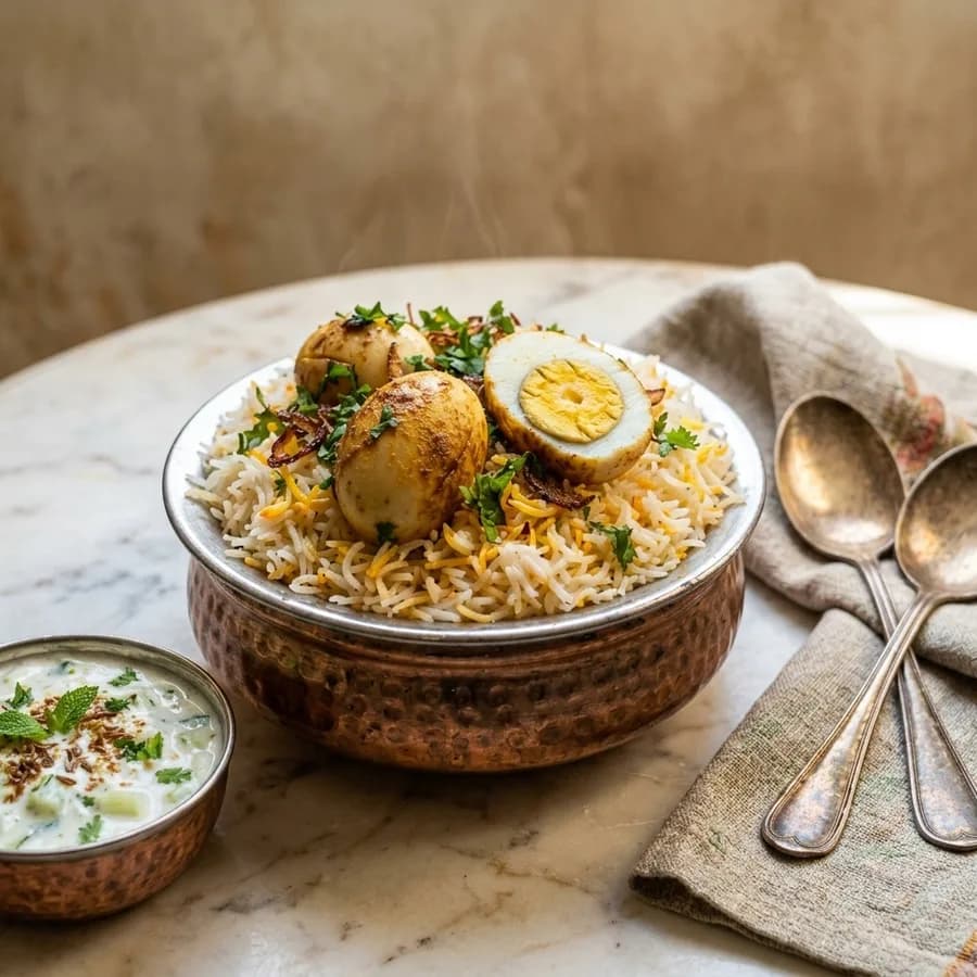 Egg Dum Biryani
